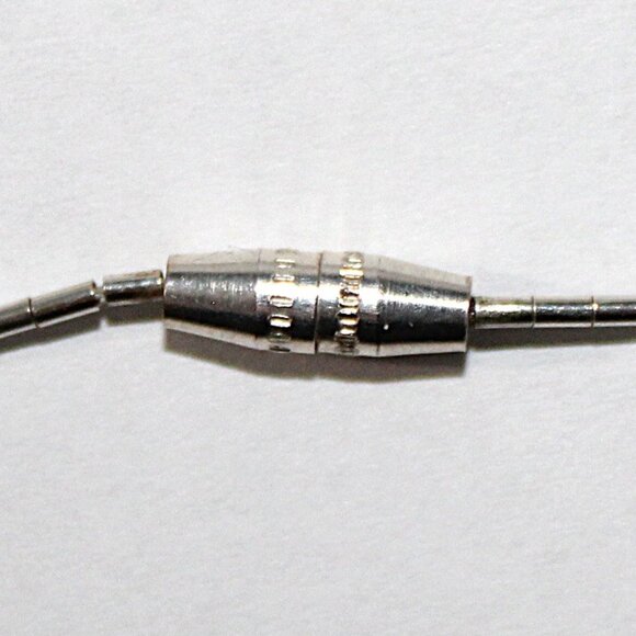 Vintage Sterling Silver Beaded Concho Necklace - Picture 5 of 7